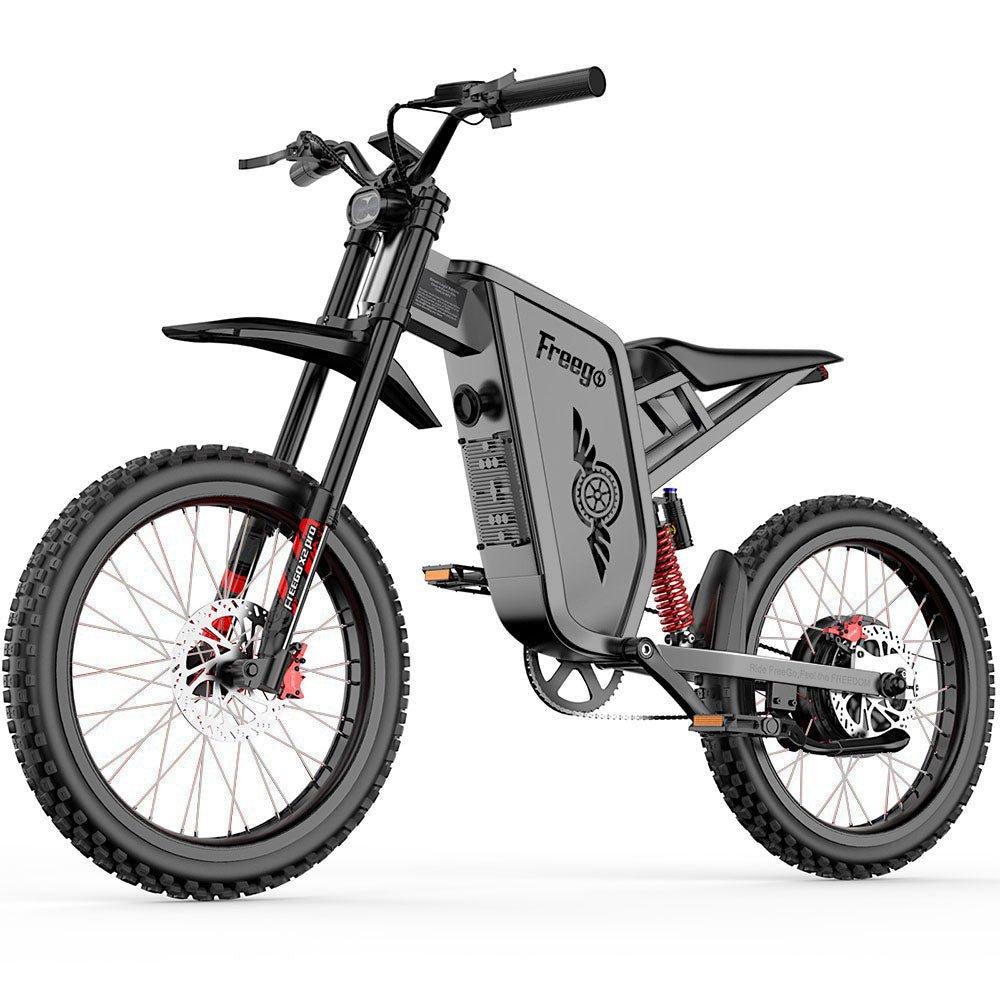 e fahrrad 80 km h Freego X2 Pro Electric Motorcycle | 3000W, 60V 30Ah, 50MPH, All Terrain Riding – Freego® Europe Official Shop